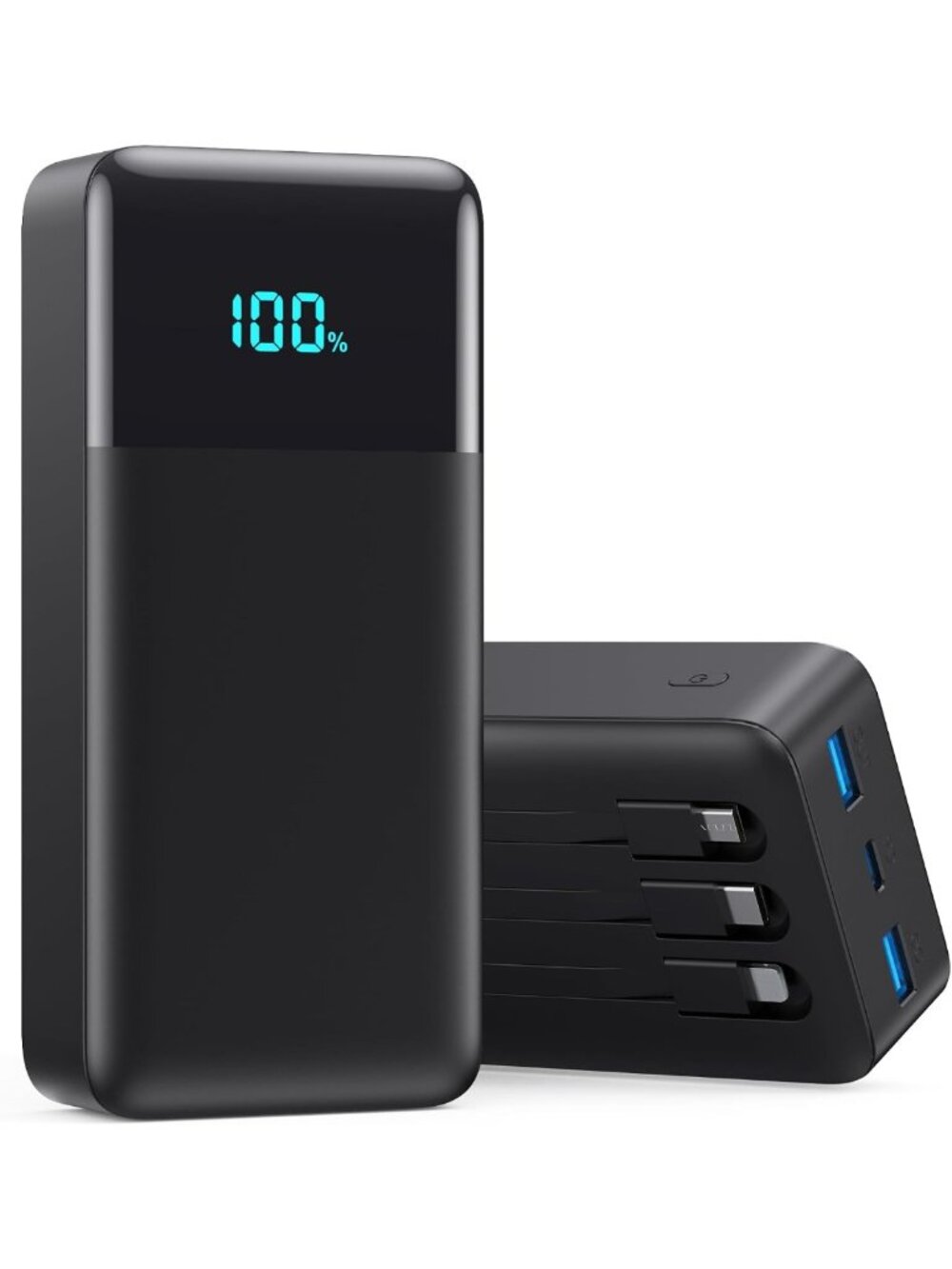 High-Capacity 50800mAh Portable Charger with Fast Charging, 6 Outputs & Built-in